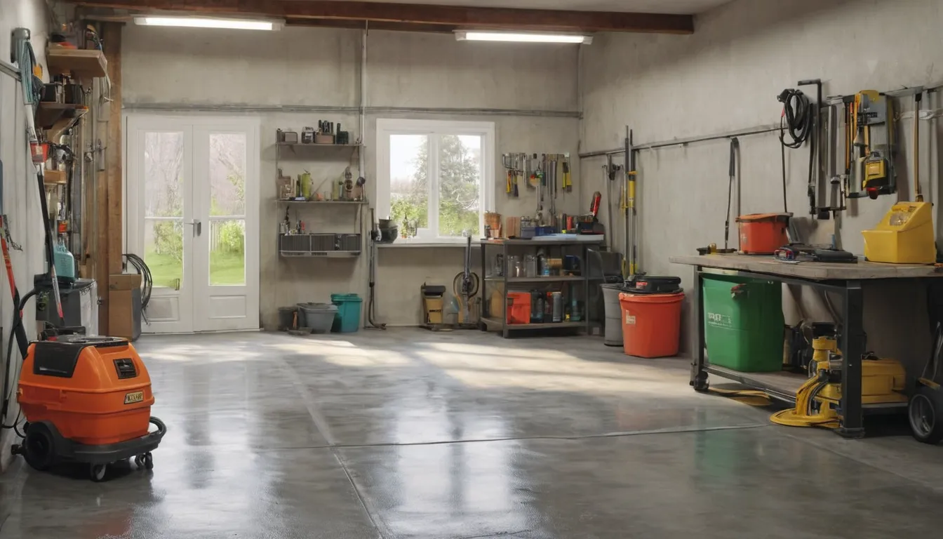 A coated basement or garage floor in a home near Minneapolis